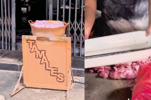 Mezclaban la carne con trapos sucios y jabón de ropa en un restaurante de tamales en Cayambe