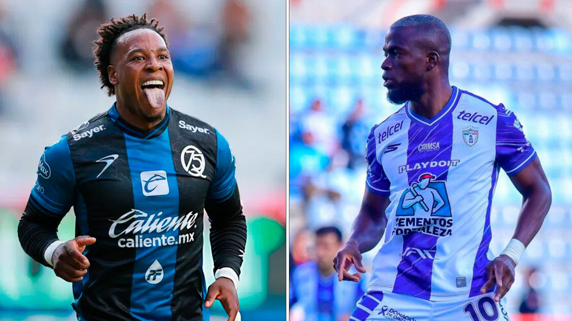 Jhojan Julio y Enner Valencia en el Querétaro vs. Pachuca