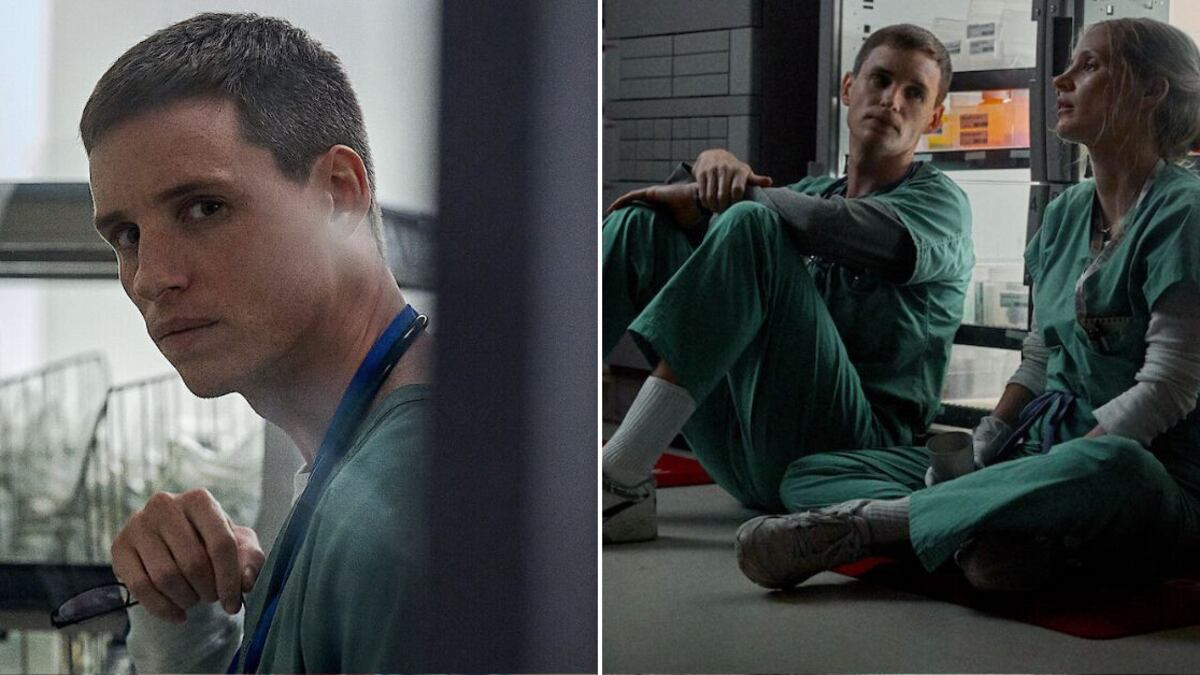 Jessica Chastain y Eddie Redmayne en escenas de 'El ángel de la muerte'