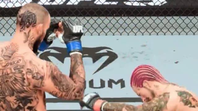 Chito Vera y Sean O'Malley en el videojuego de UFC