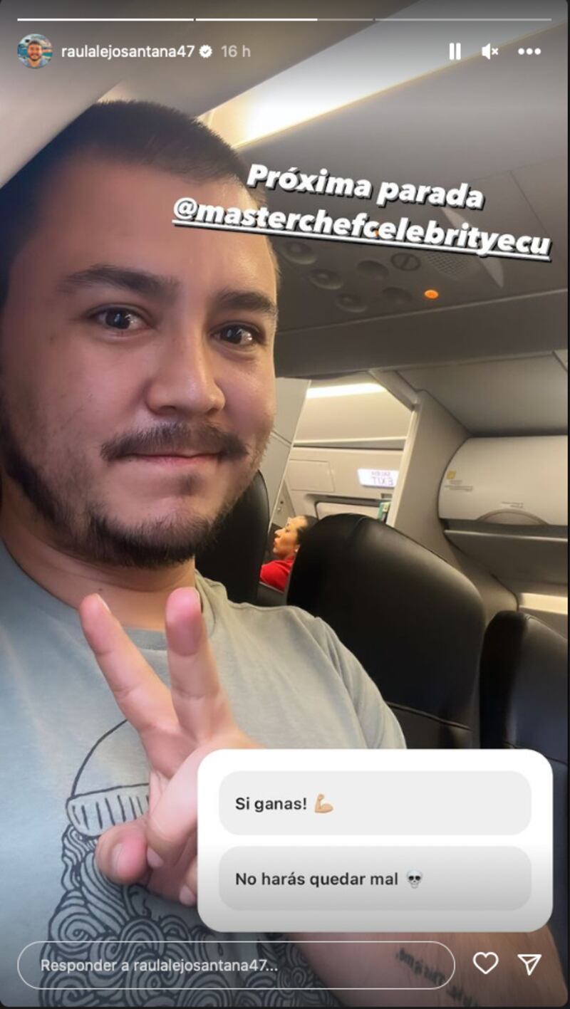 Raúl Santana camino a MasterChef Celebrity Ecuador