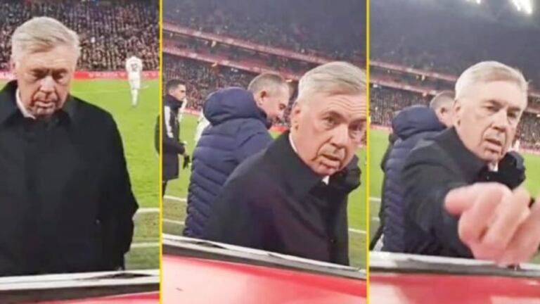 Ancelotti comparte un chicle a un hincha