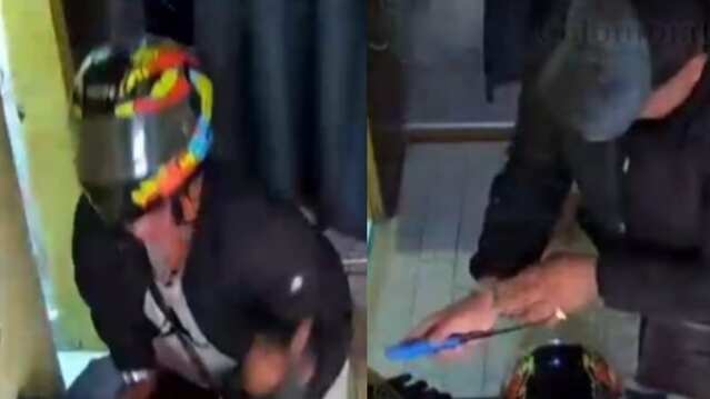 Foto en video: la frialdad del asesino de mujer en spa en Bogotá, el detalle que hizo con arma cortopunzante tras el crimen.