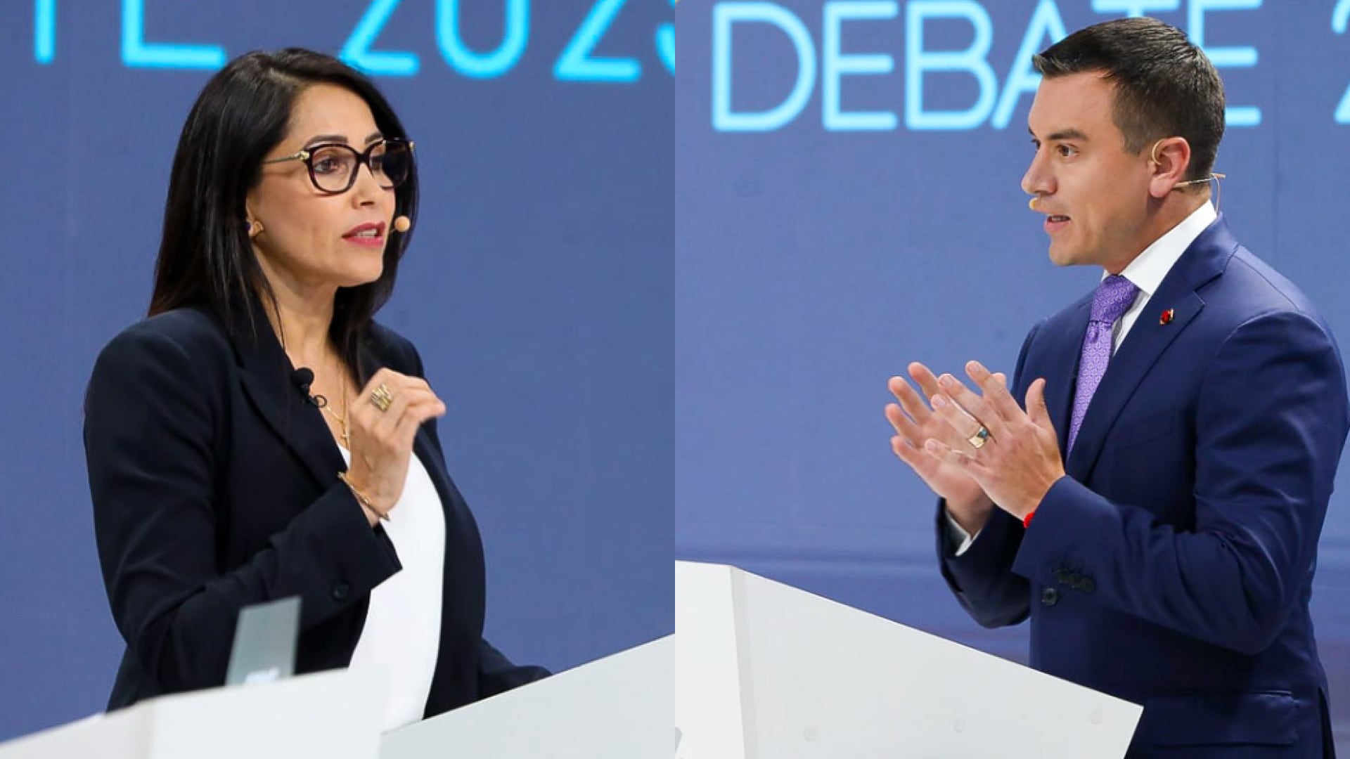 ¿Dónde ver el debate presidencial de la segunda vuelta entre Daniel Noboa y Luisa González?
