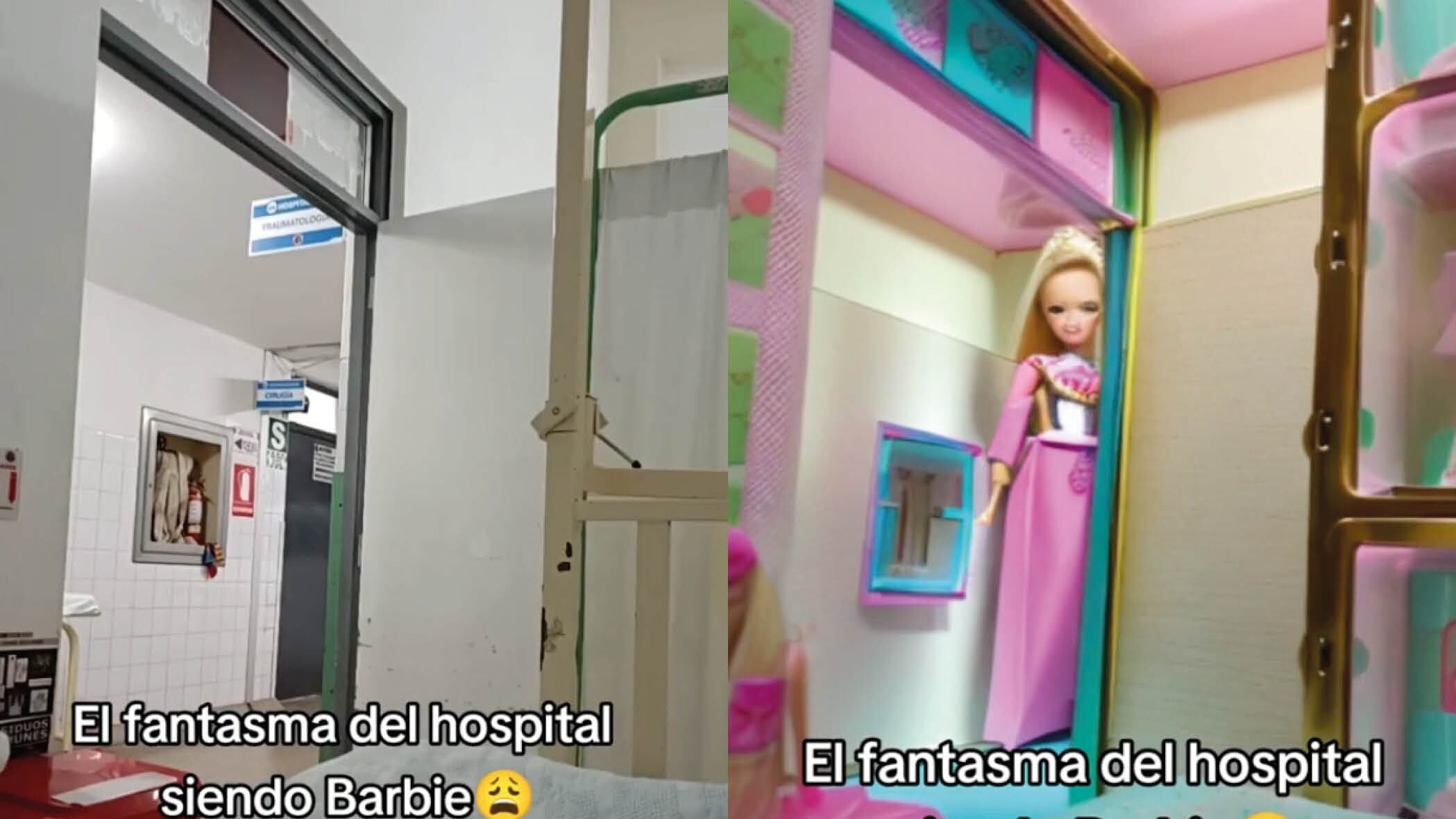 ¡Espeluznante! Filtro de Barbie en TikTok capta a fantasma en un hospital