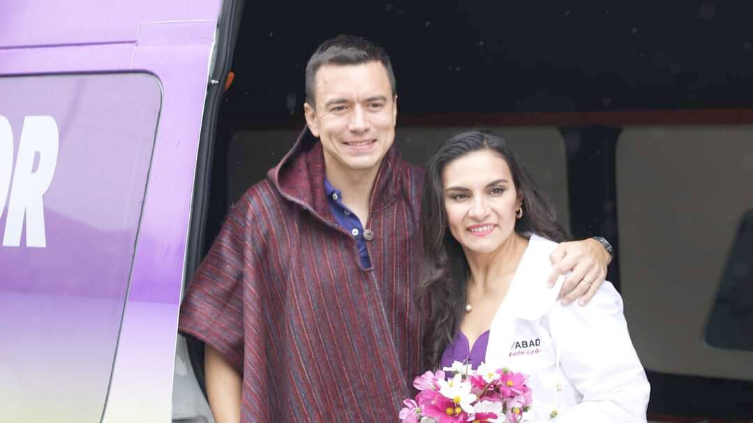 Daniel Noboa y Verónica Abad