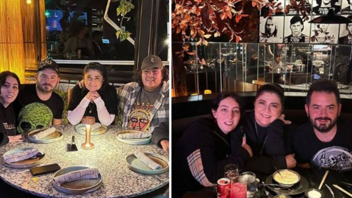 Los hijos de Victoria Ruffo, José Eduardo, Vicky y Anuar