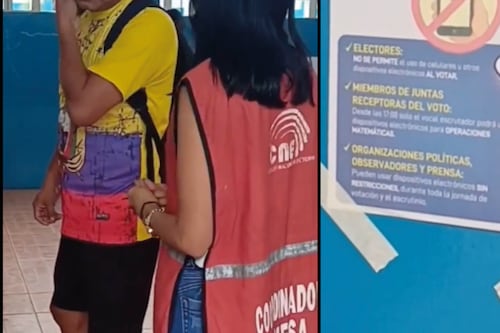 Un hombre fotografió la papeleta de votación con flash en Salinas: Esta es la multa que le espera