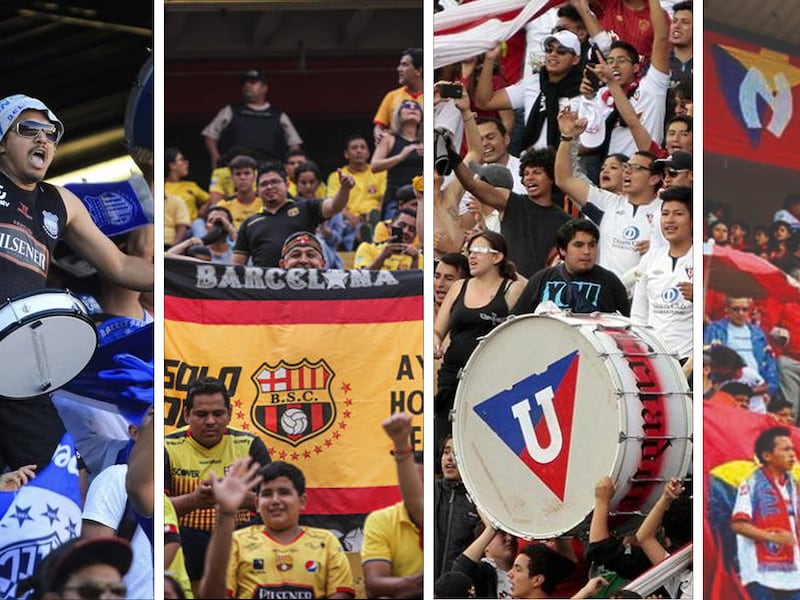 Barcelona y Liga de Quito lideran la lista de equipos con más hinchada del Ecuador, según Click Report