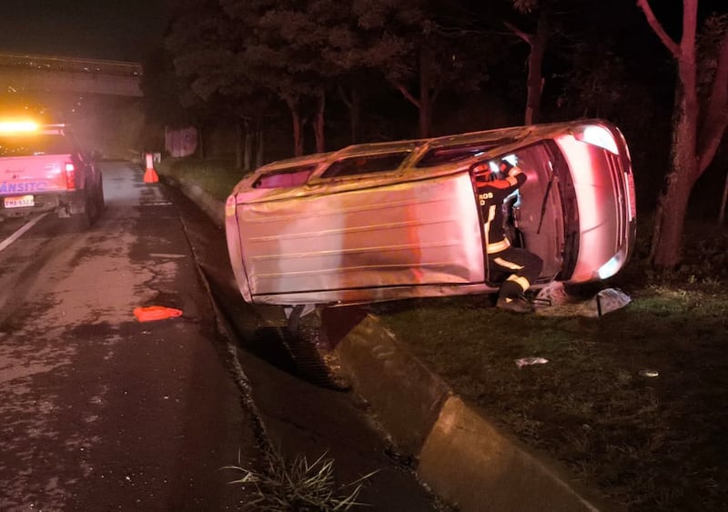 Accidente de tránsito al sur de Quito.