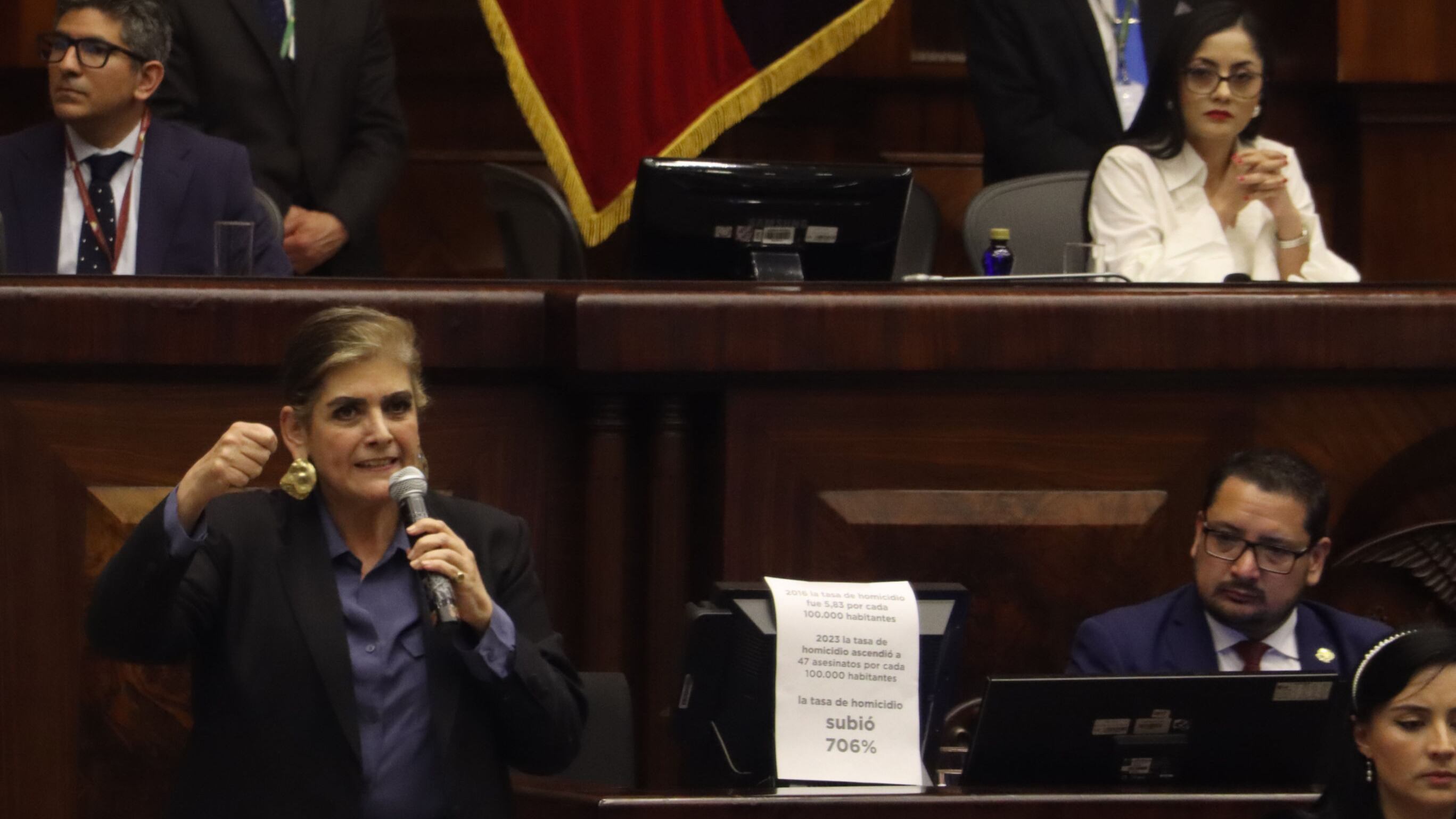 Juicio político contra la ministra del Interior, Mónica Palencia