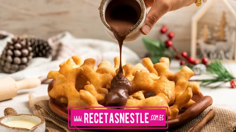 Pristiños con salsa de chocolate