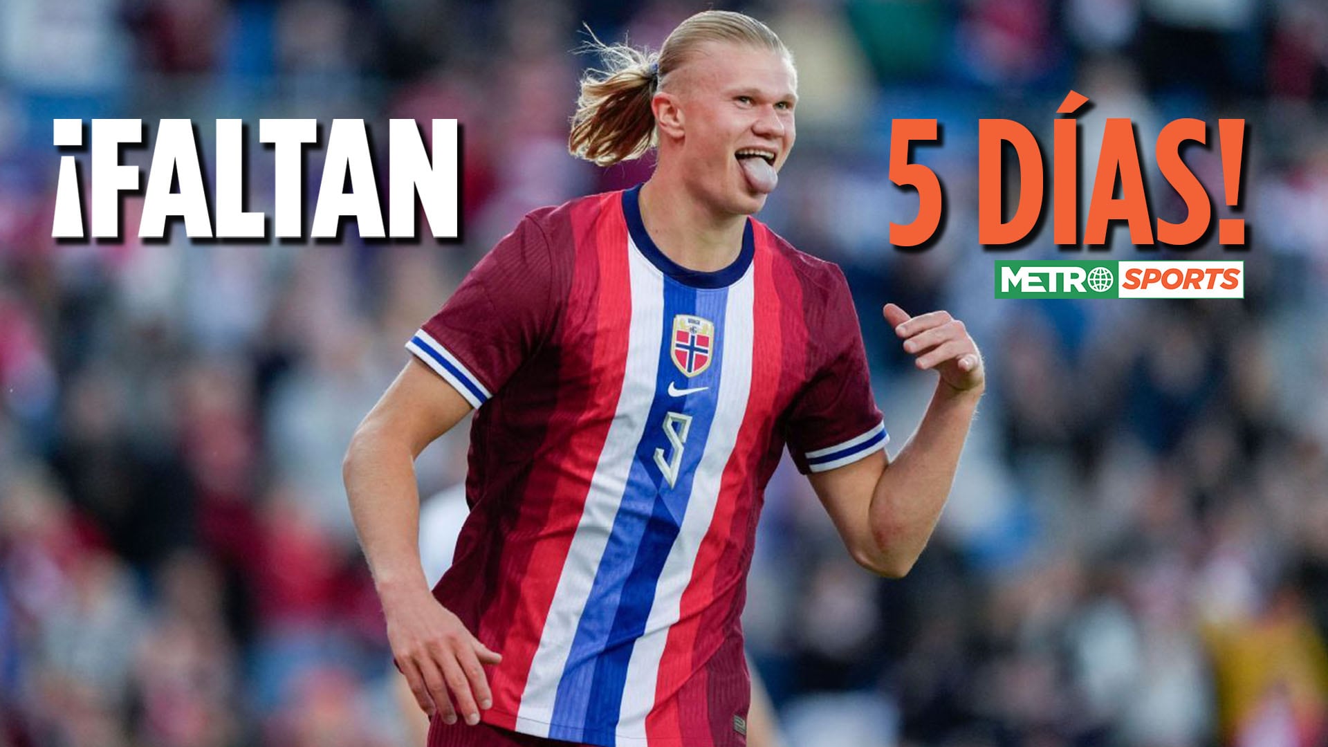 Erling Haaland con Noruega