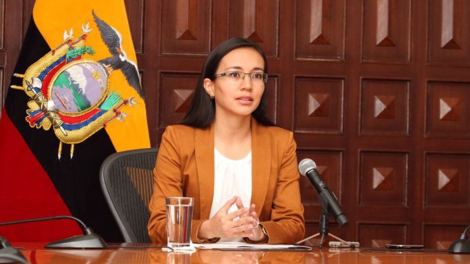 Vicepresidenta encargada, Sandra Naranjo/Twitter @Vice_Ec