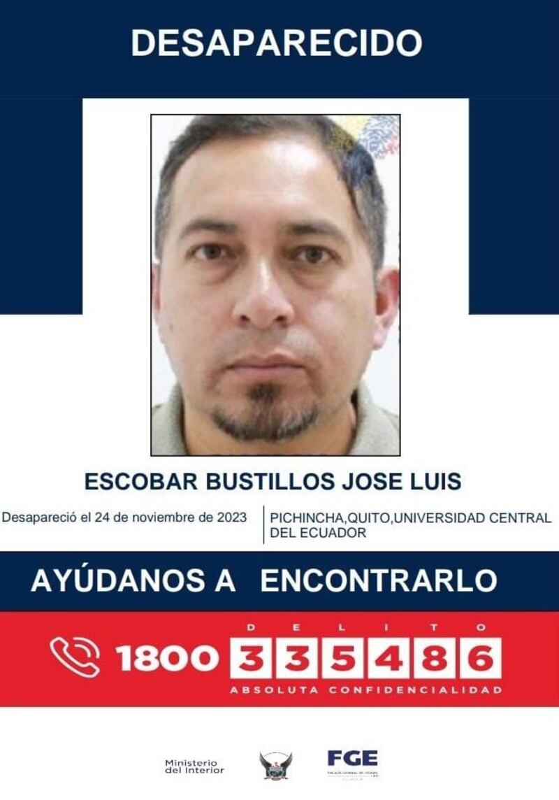 Reportan desaparición de trabajador de la UCE.