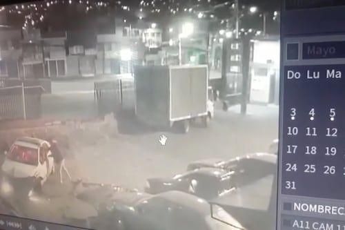 Revelan video del momento en que patrullero se estrelló en el sur de Quito
