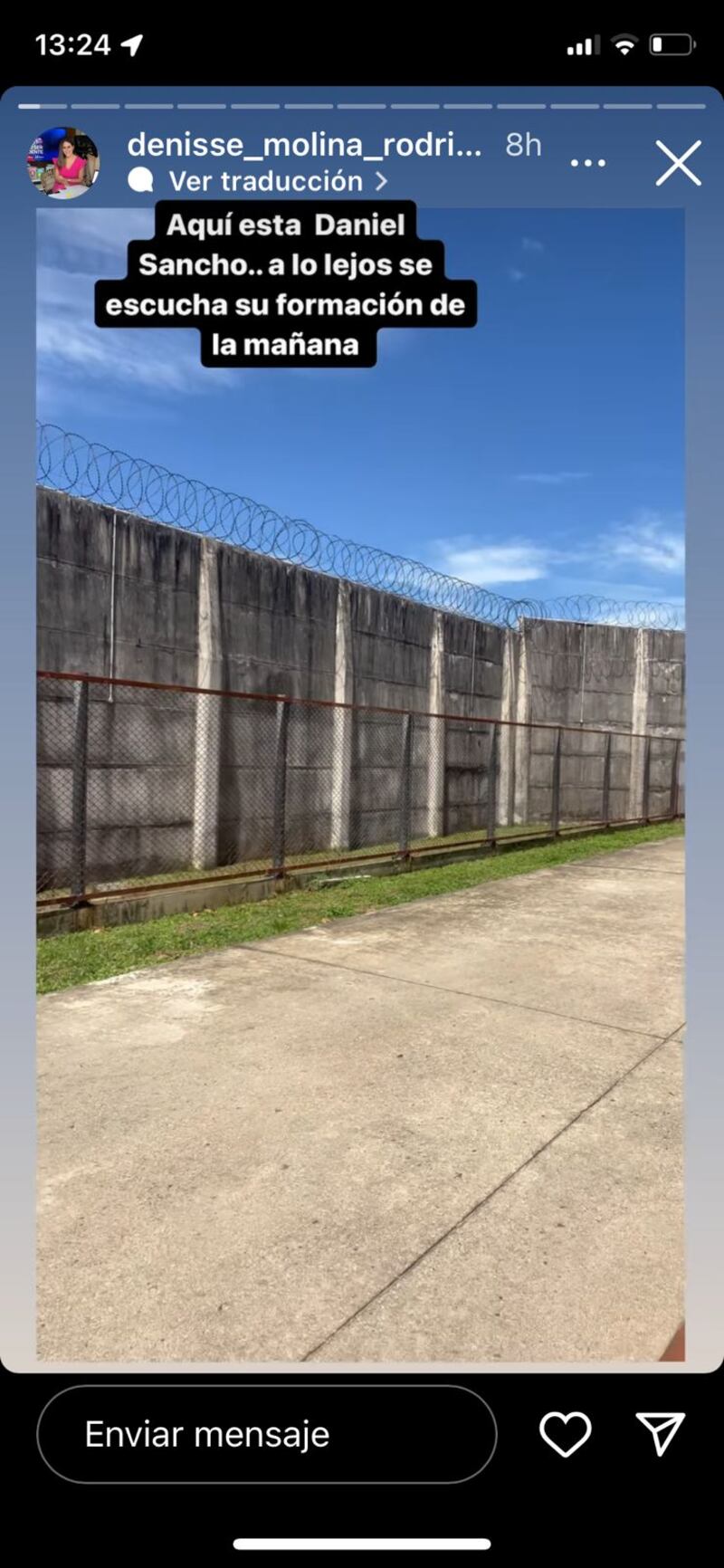 Denisse Molina cubriendo el caso de Daniel Sancho