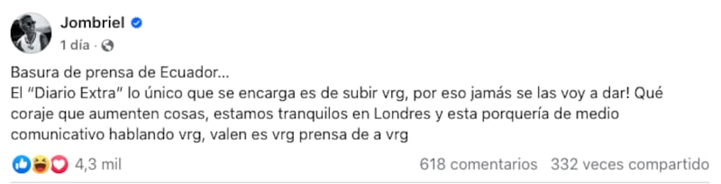 Declaraciones de Jombriel.