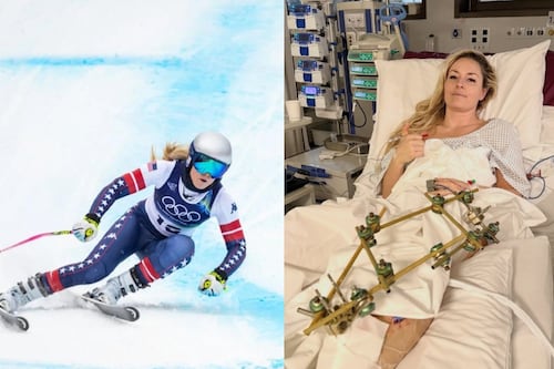 Así luce Lindsey Vonn tras ser operada por grave lesión en los Juegos de Invierno