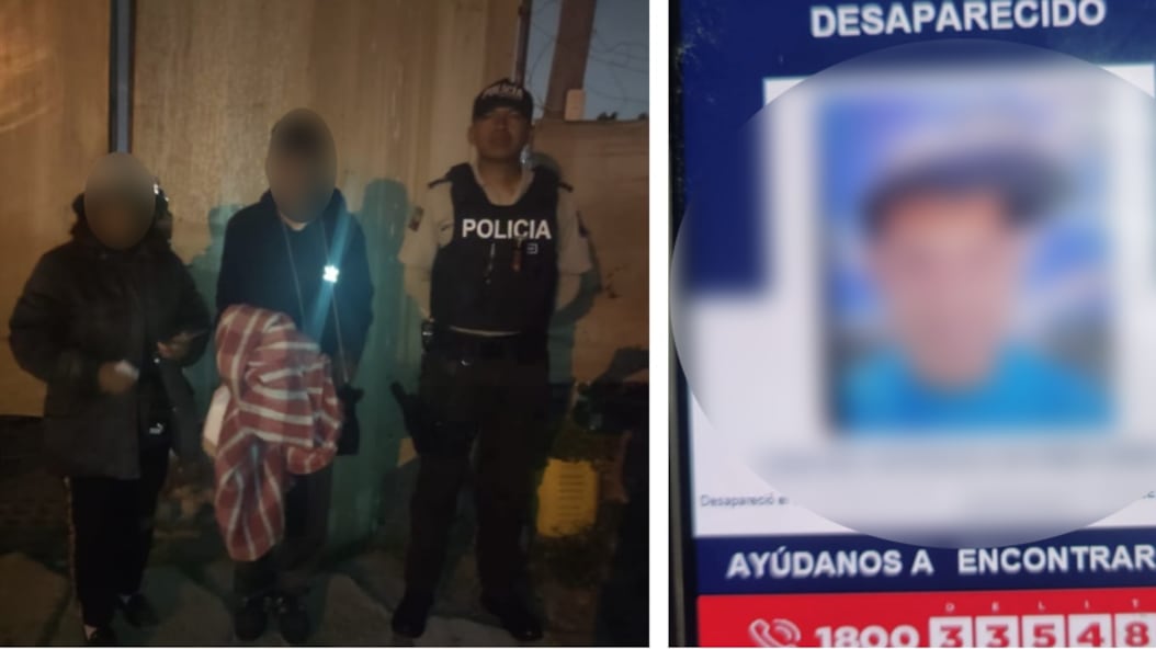 Persona reportada como desaparecida en el norte de Quito fue hallada desorientada en el sur de la ciudad