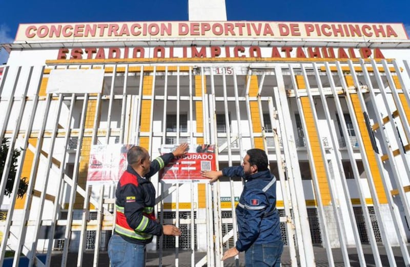 Estadio Olímpico Atahualpa Clausurado