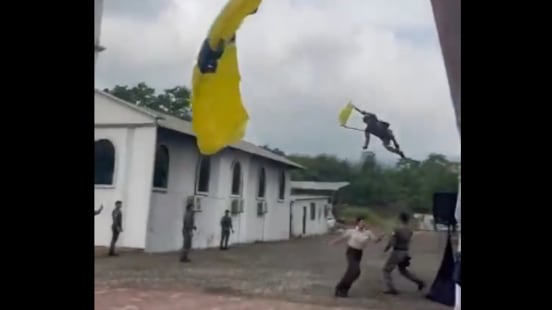 Accidente de paracaidista del GOE