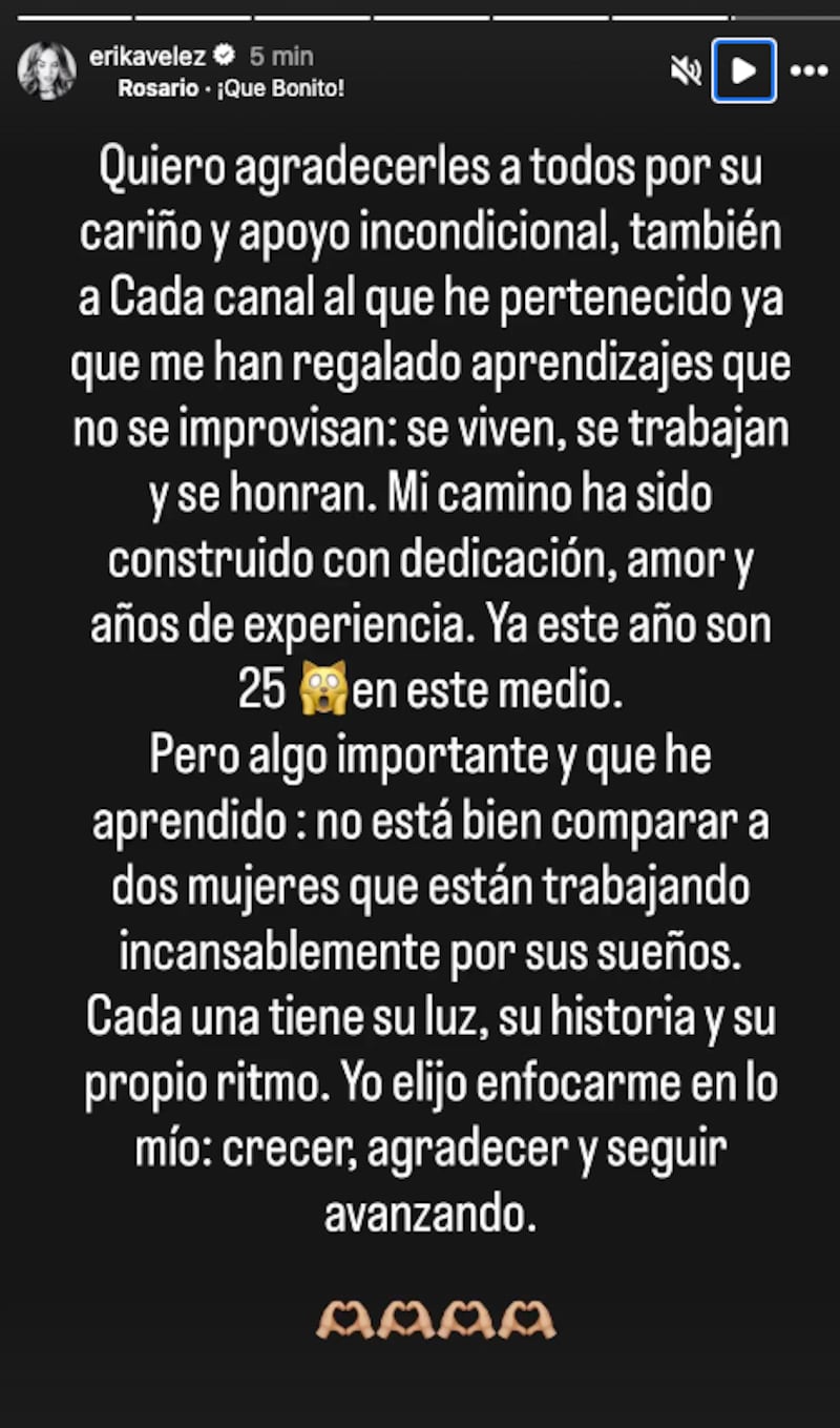 Instagram Erika Vélez