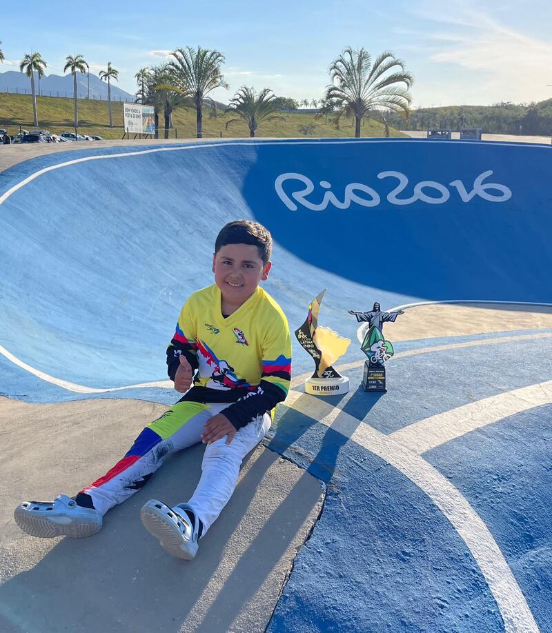 Juan Carlos Parra, el prodigio ecuatoriano del BMX con solo 7 años