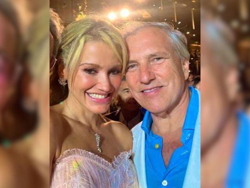 Fanny Lu y su esposo.