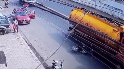 Incidente de tránsito en Milagro.