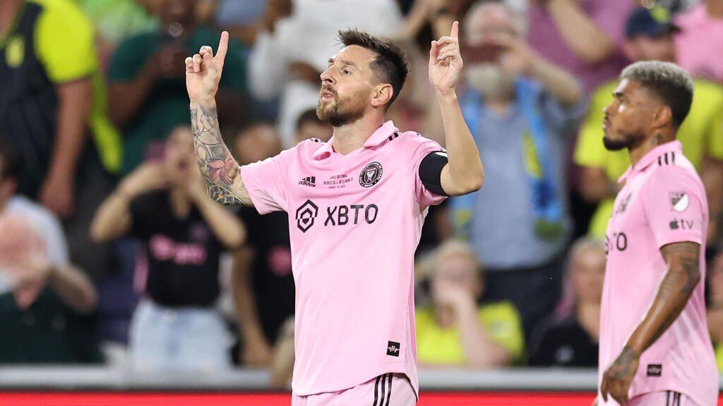 Lionel Messi con el inter Miami en la Final de la Leagues Cup