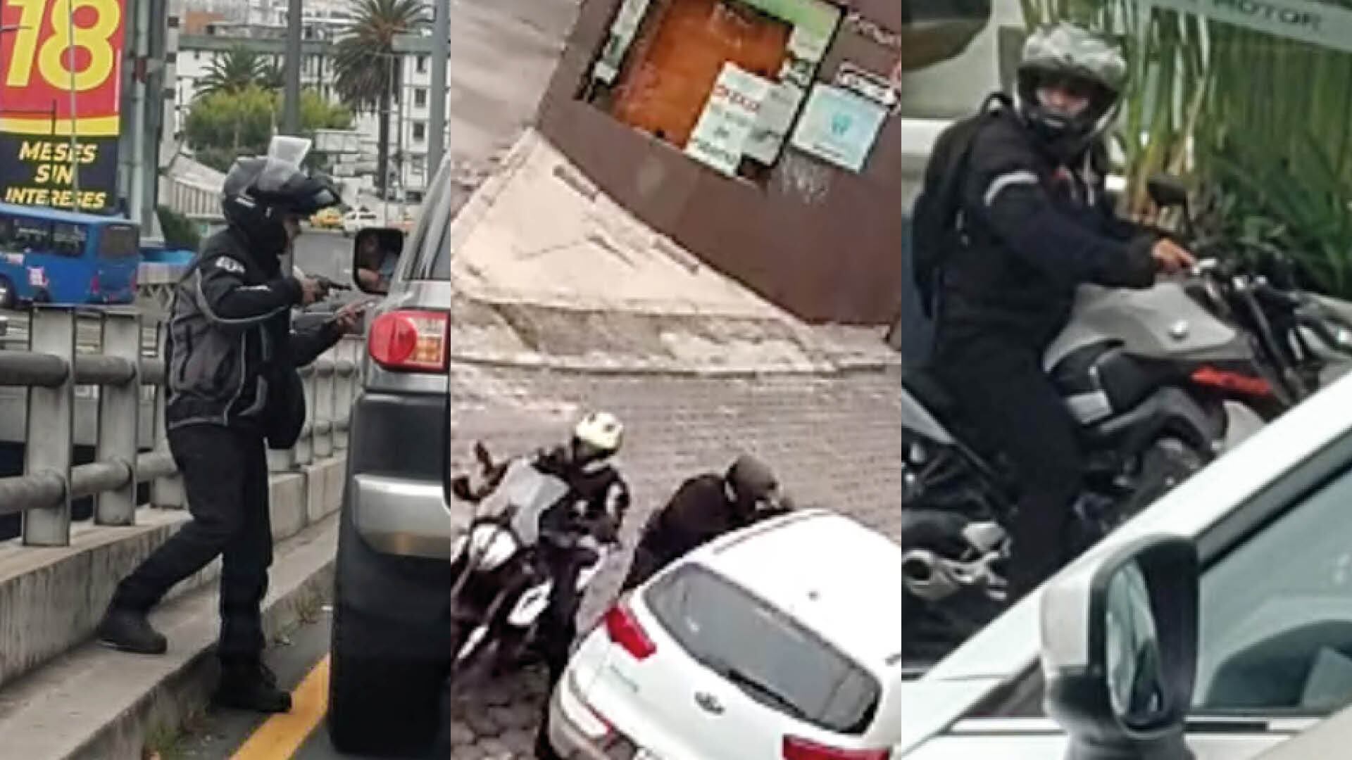 Sujetos en moto roban en el norte de Quito
