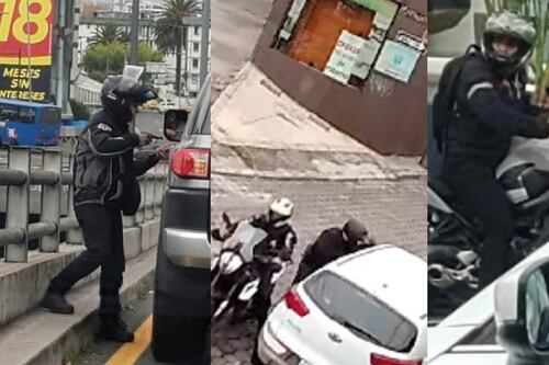 Quiteños en alerta por sujetos en moto que roban a conductores en El Inca, Granados y Río Coca