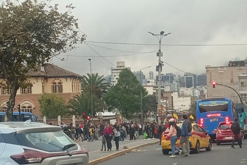 Cierre vial en Quito por manifestaciones: así avanza la jornada de movilizaciones
