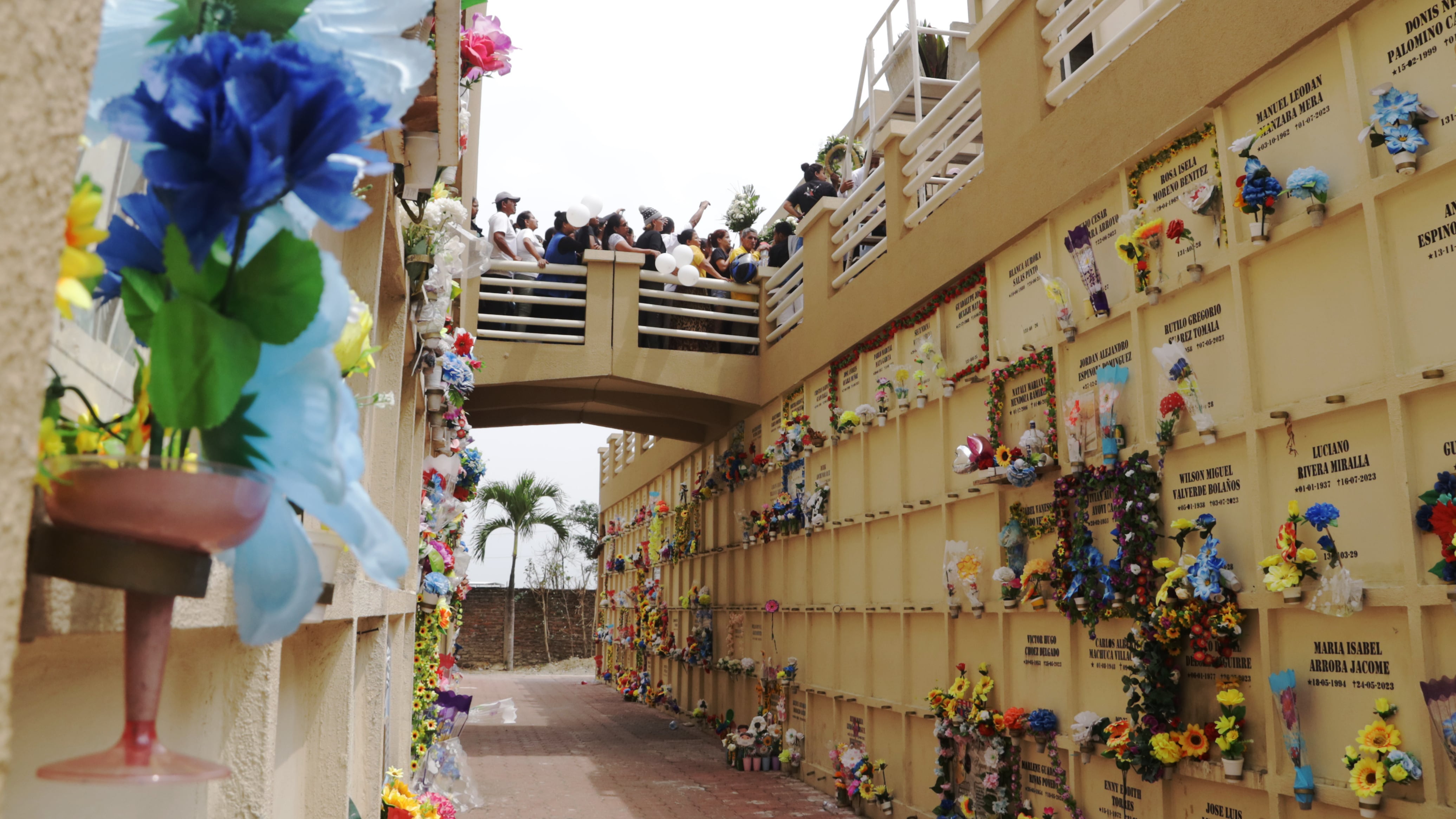 Los restos de los 4 menores asesinados la noche del lunes, en la Coop. Guayas y Quil en el Guasmo Sur, son llevados hasta el cementerio Parque de la Paz en Pascuales,dónde recibirán cristiana sepultura.