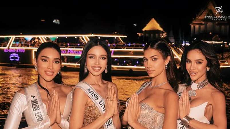 Miss República Dominicana, Miss Tailandia, Miss Cuba y Miss Ecuador