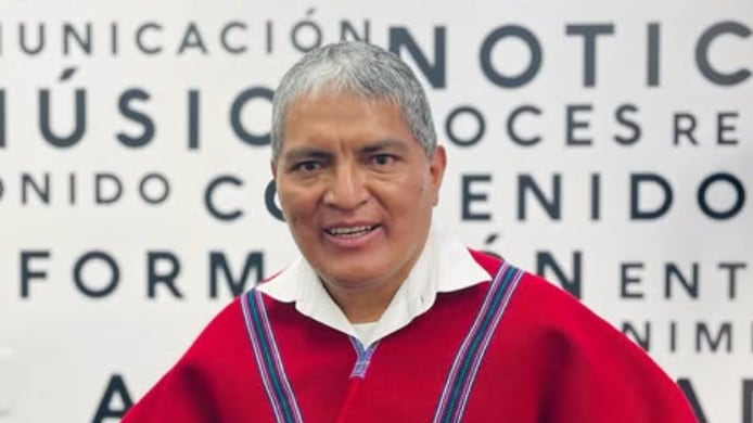 Luis Alfonso Chango, presidente de Mushuc Runa.