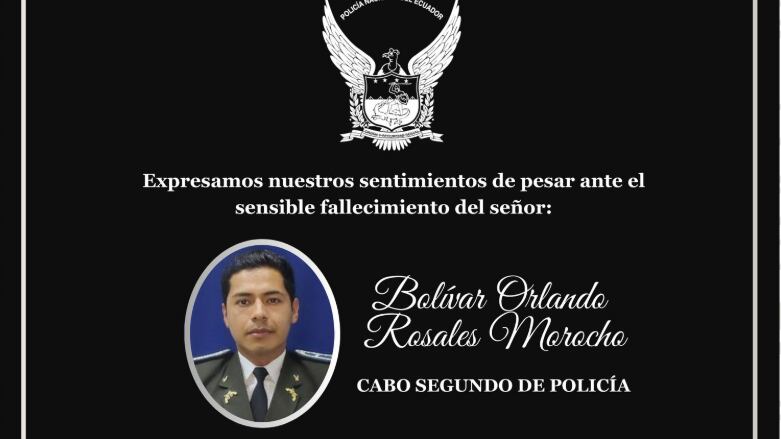 Un policía falleció tras enfrentarse a dos sicarios en Esmeraldas