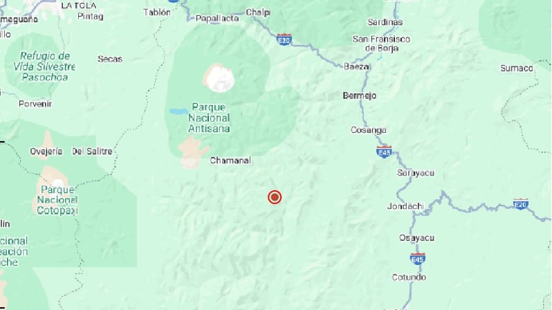 Temblor en Napo este 19 de diciembre