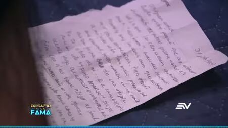Carta de Carolina Jaume para Sebastián Tamayo
