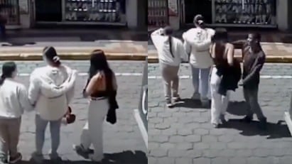 agresión a mujer en Otavalo
