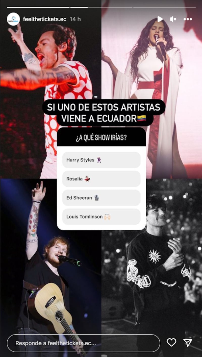 Harry Styles, Rosalía o Ed Sheeran podrían venir al Ecuador.