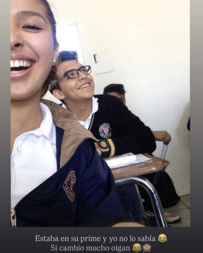 Christian Nodal y su exnovia Lisa Fernanda