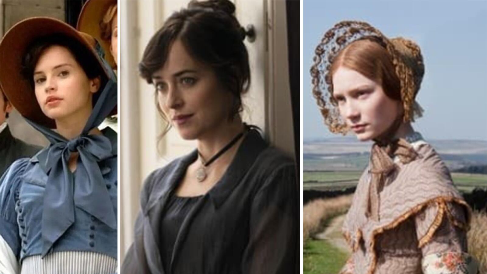 Actrices que protagonizan películas de época similares a 'Persuasión'.