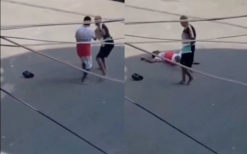 Video viral muestra la sorprendente destreza del vendedor ambulante brasileño.