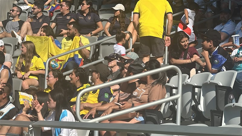El sol será el peor aliado de la hinchada Tricolor en el Mundial . Foto: Carlos Bolaños (Metro Ecuador)