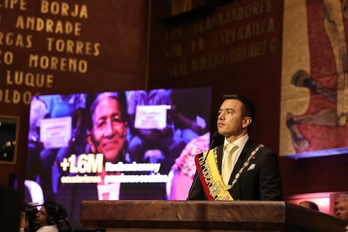 Lavinia Valbonesi revela el misterio de la bolsa de plástico que tenía Daniel Noboa