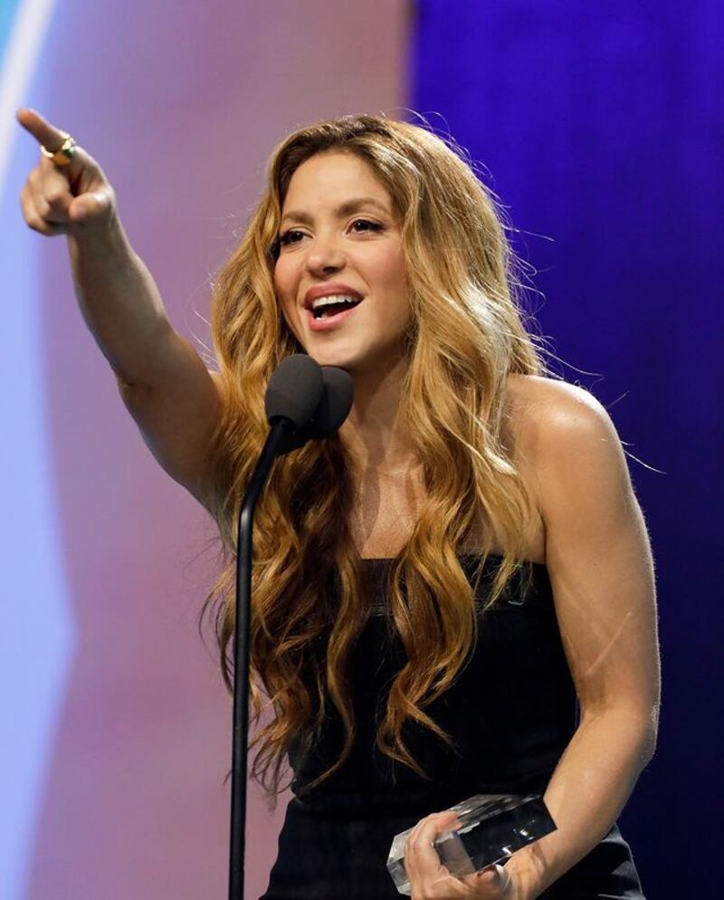 Shakira en los Billboard