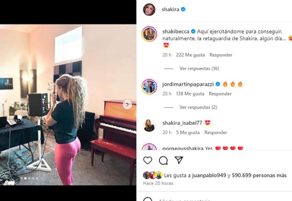 Shakira muestra su trasero y demuestra que a los 47 años, está en su mejor forma hasta la fecha