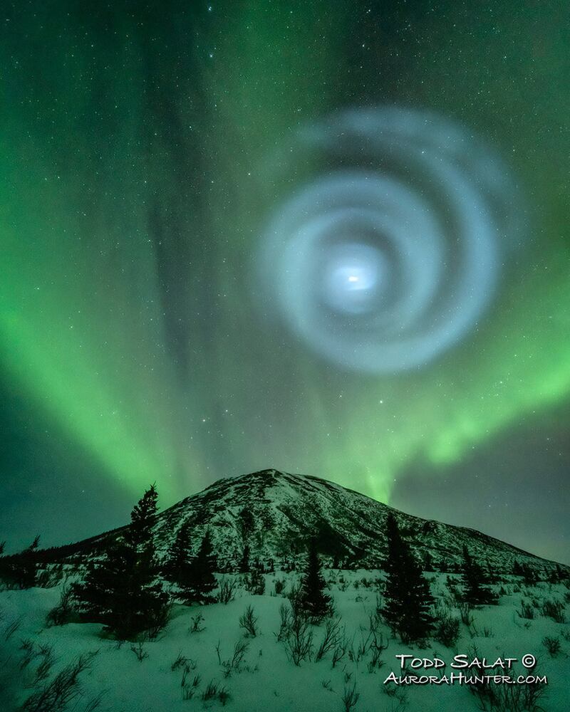 Espiral captado en Alaska